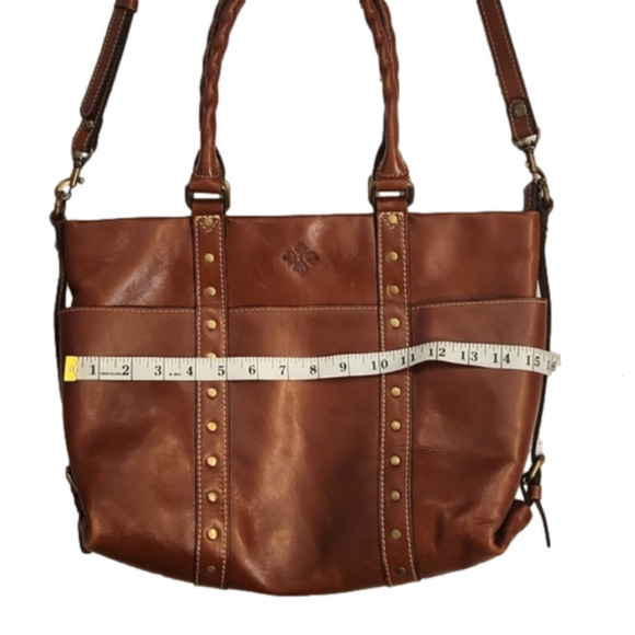 Womens Patricia Nash Carducci Leather tote in tan/light brown. - Picture 14 of 16